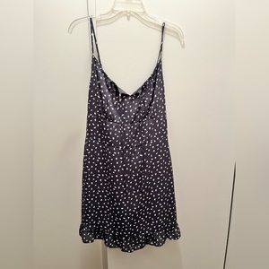 NWT Abercrombie & Fitch Grey and White Sundress w/ Matching Scrunchie